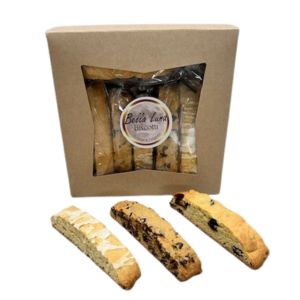 Bella Bundle: Key Lime Glaze, Chocolate Chip, Cranberry Orange - 15 Biscotti